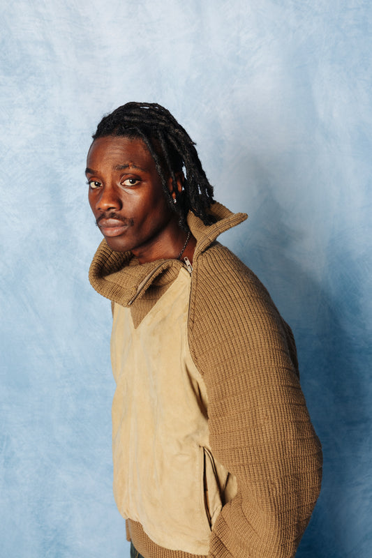 Rare Sicons by Georgio Armani Suede Leather Archive Jacket