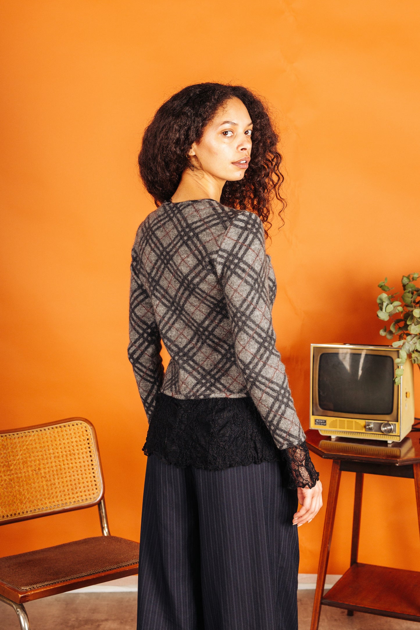 Burberry Grey Wool Cardigan