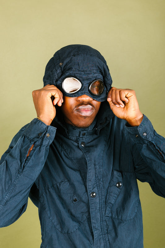 C.P. Company Goggle Hood Button Down Cotton Jacket