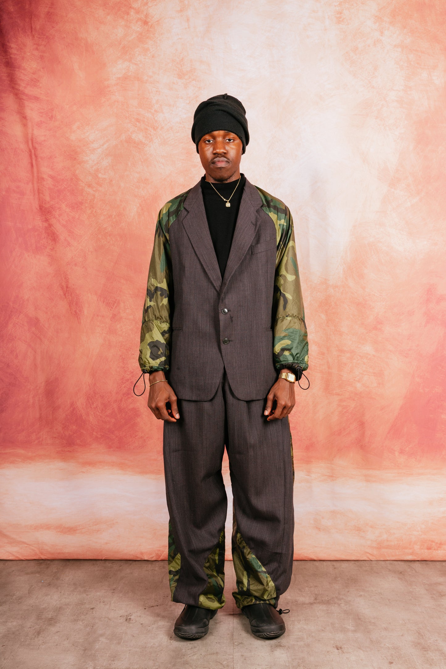 VT Rework: Ripstop Camoflague Oversized Woven Trousers