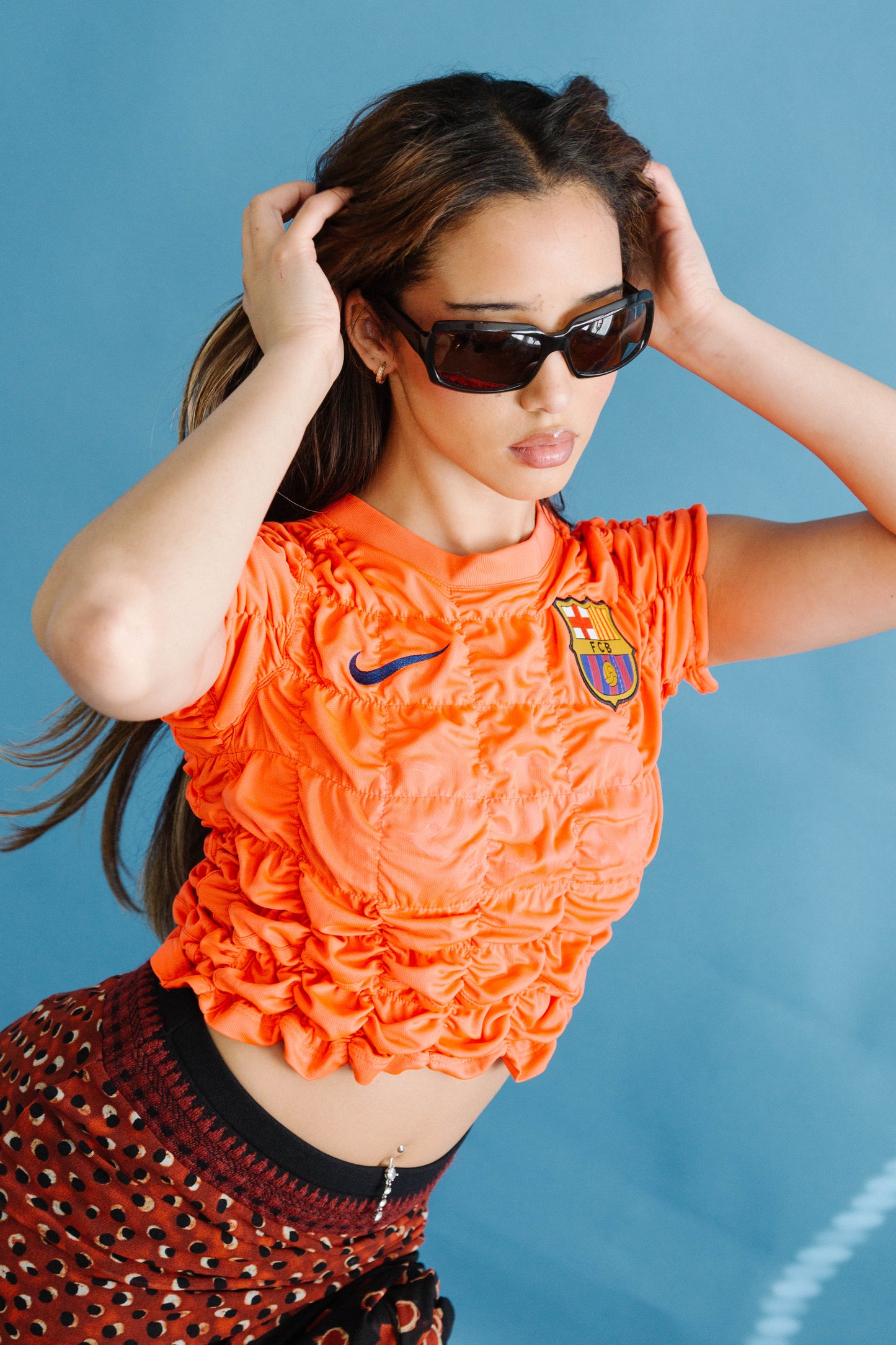 VT Rework : FC Barcelona Coral Shired Football Top