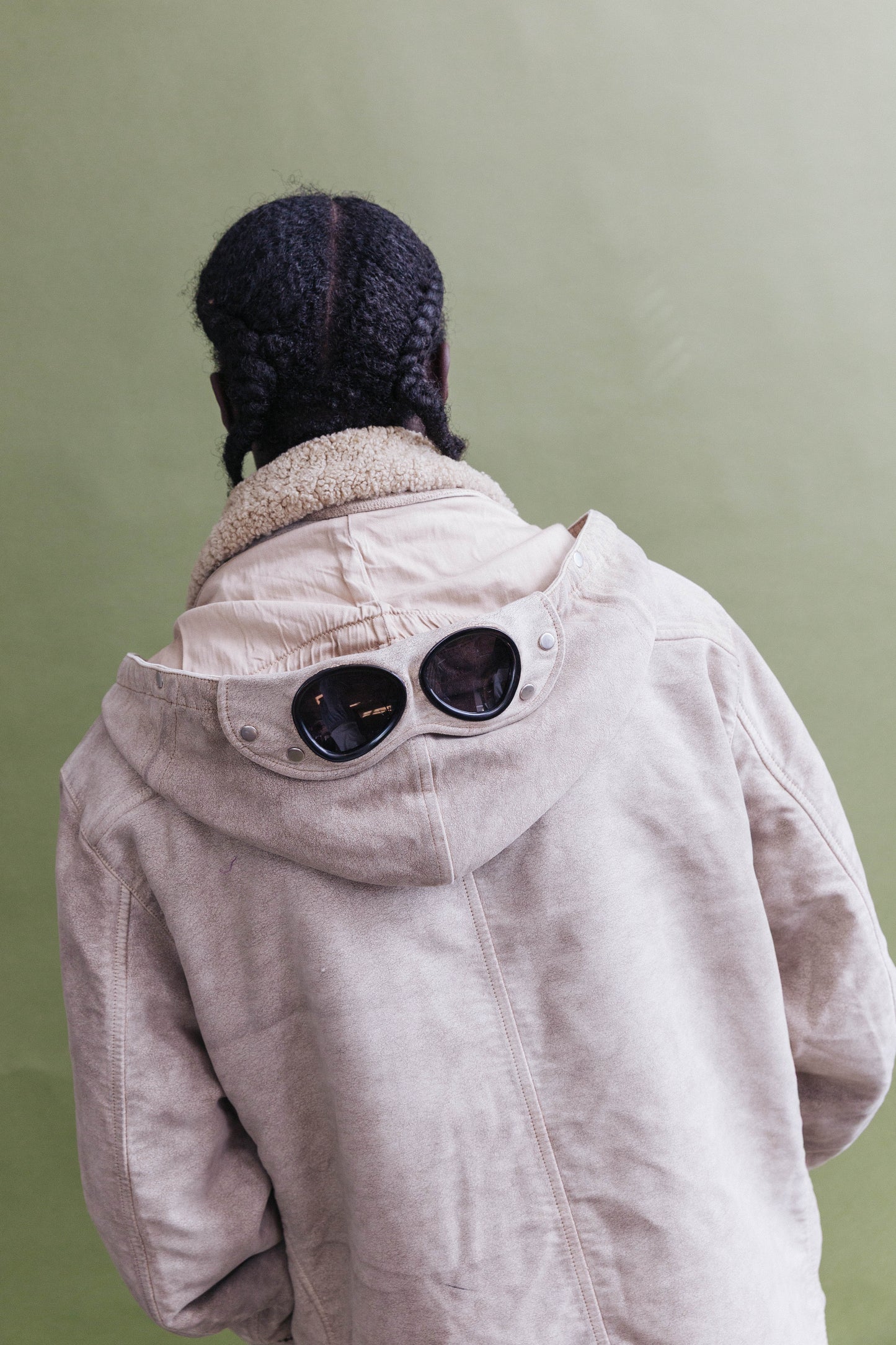 A/W 2003 C.P. Company Moleskin Beige Sherpa Lined Parka