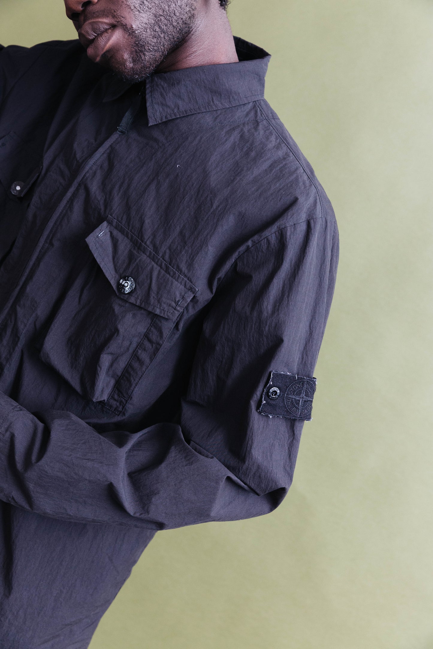S/S 2017 Stone Island Ghost Black Overshirt