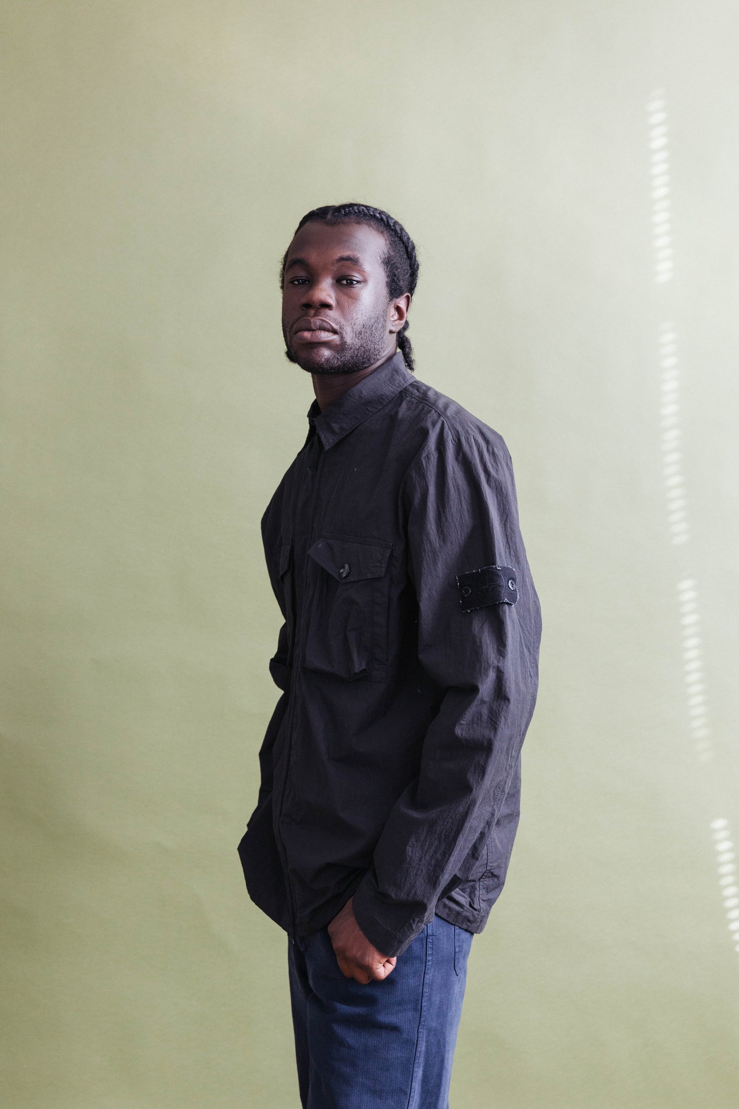 S/S 2017 Stone Island Ghost Black Overshirt