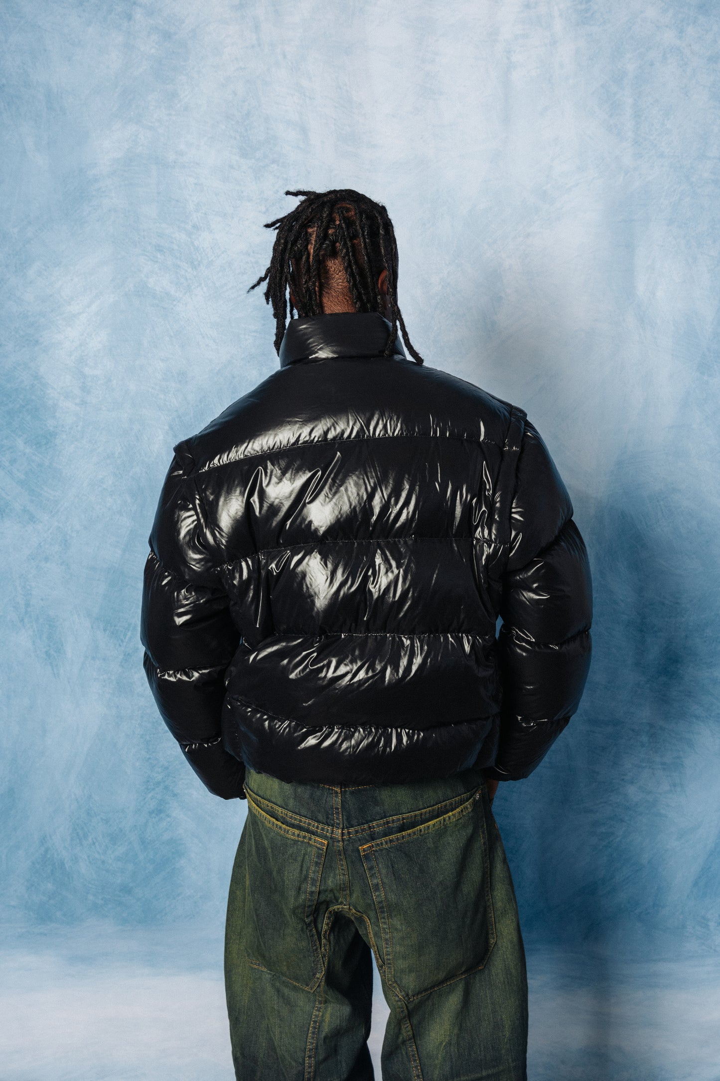 1990's Moncler Grenoble Black Down Modular Puffer Jacket