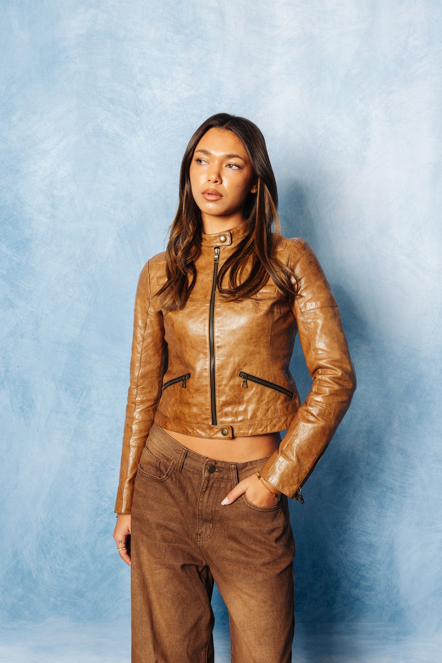 Burberry Navy Houndstooth Wool Overcoat