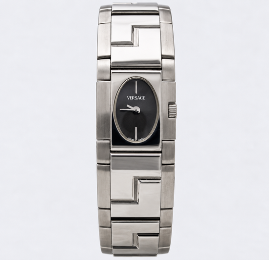 Versace ESQ99 Black Dial Greca Steel Bracelet Watch(752-VER-L). LWM864