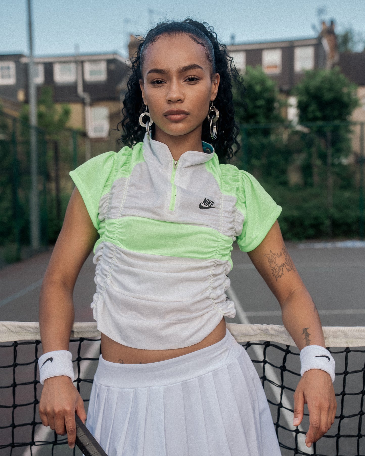 VT Rework : Nike Ruched Reworked Quarter Zip Top