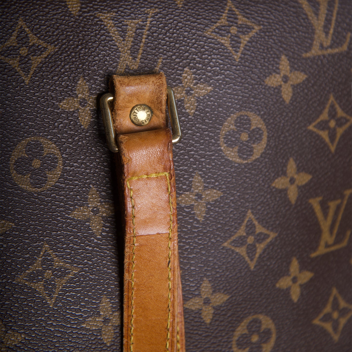 Louis Vuitton Babylone Monogram Vanchetta Leather Strap Tote Bag