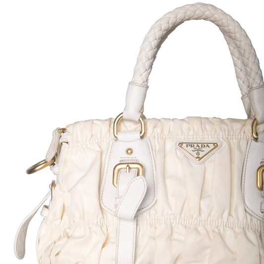Prada Nylon Gaufre Tessuto Satchel Bag