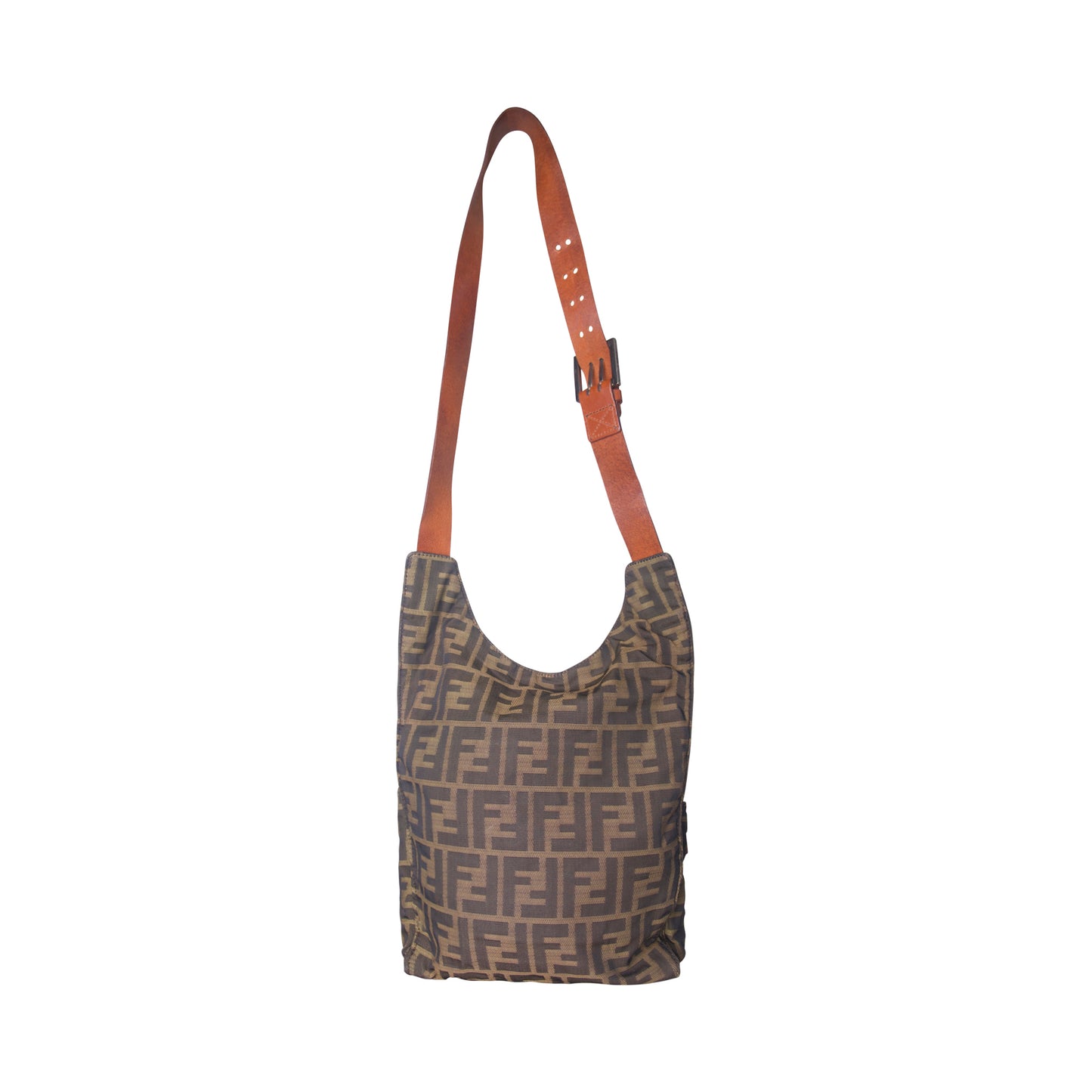 Fendi Zucca Canvas Messenger Bag