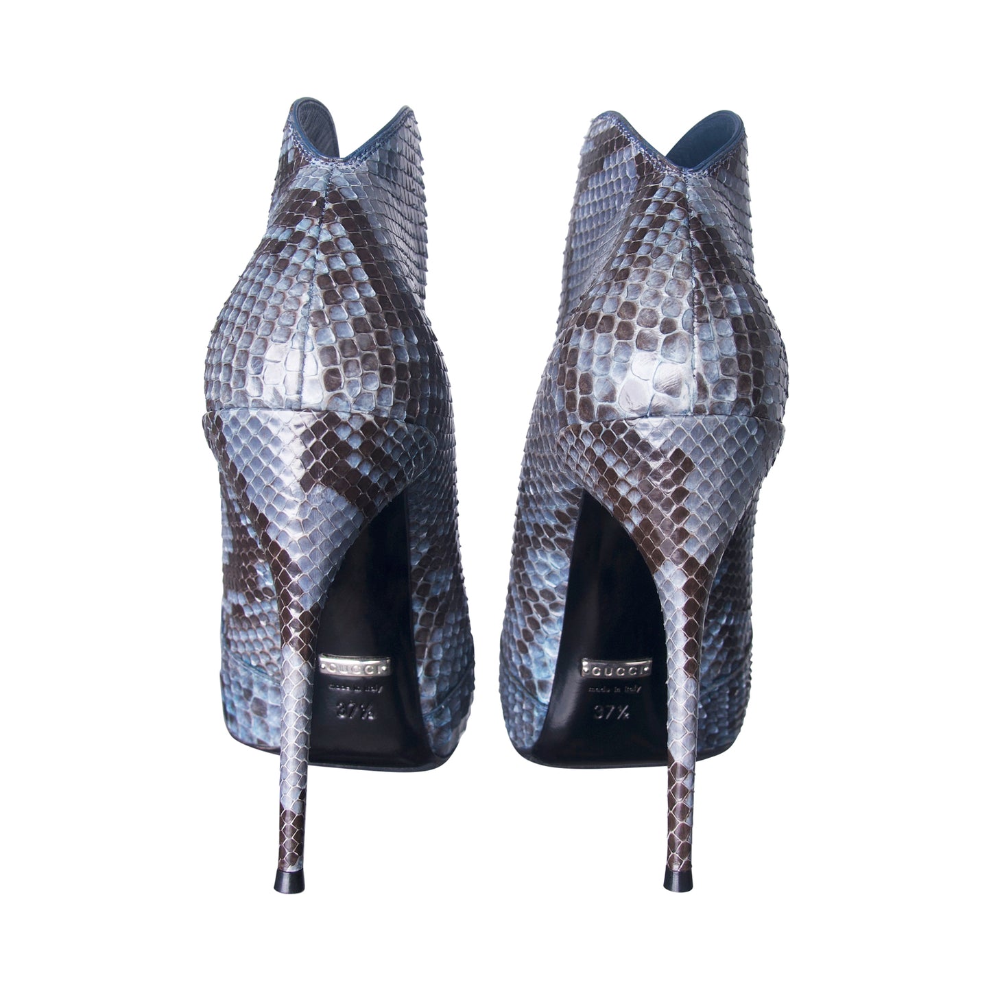 Gucci Python Leather Lace Up Booties (UK 4.5)