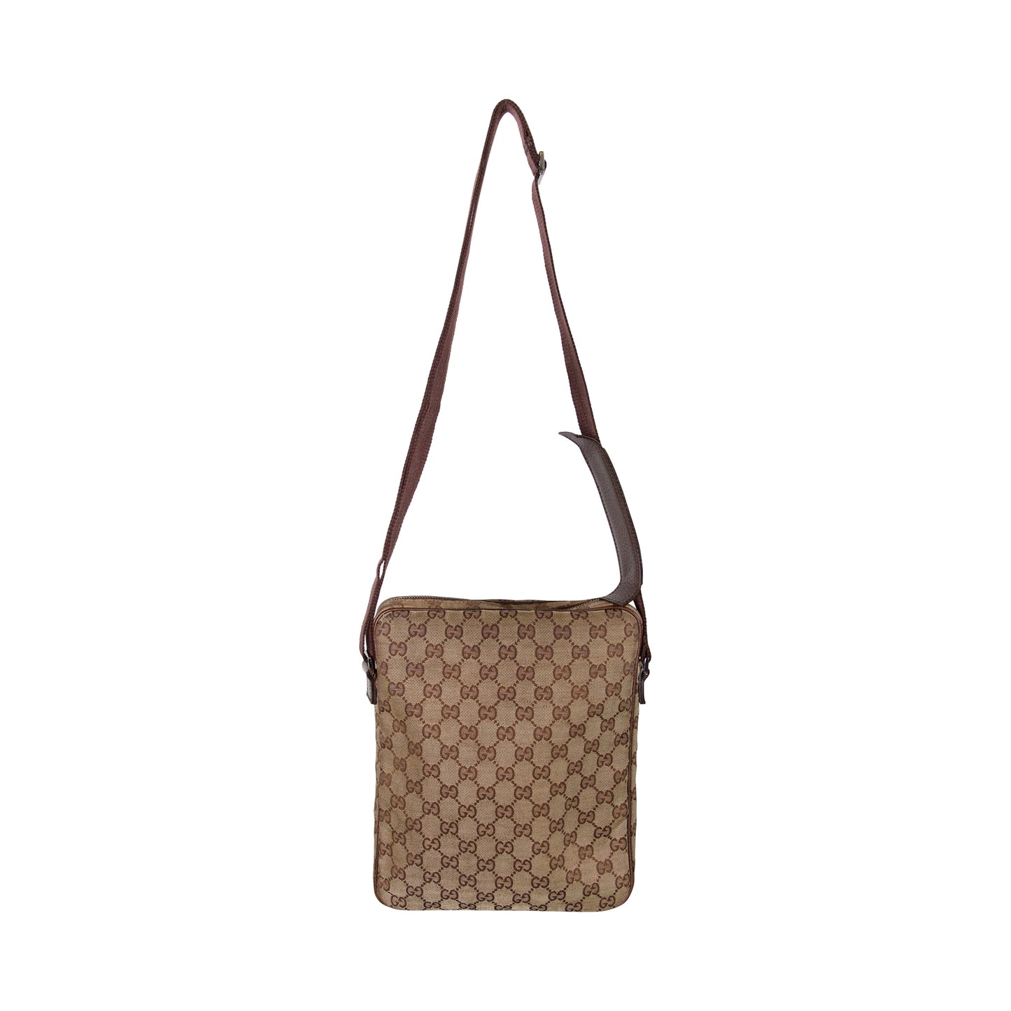 Gucci GG Monogram Beige Canvas Crossbody Bag