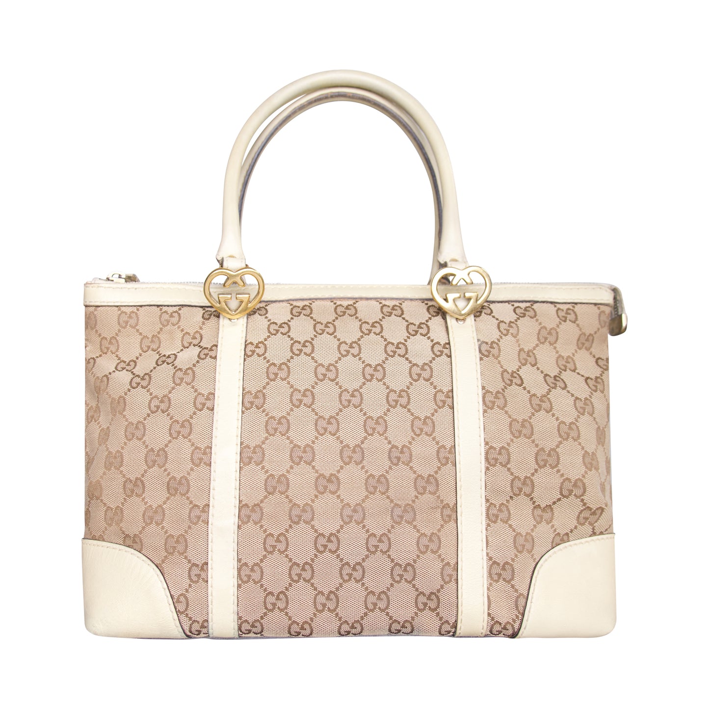 Gucci Lovely Heart Beige Tote Bag (257069)
