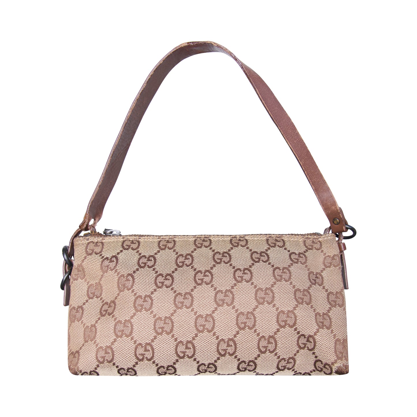 Gucci GG Monogram Pouchette Baguette Clutch Bag