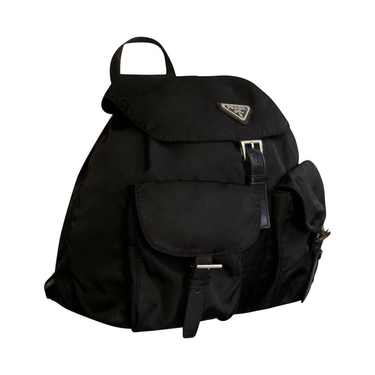 Prada Black Nylon Backpack