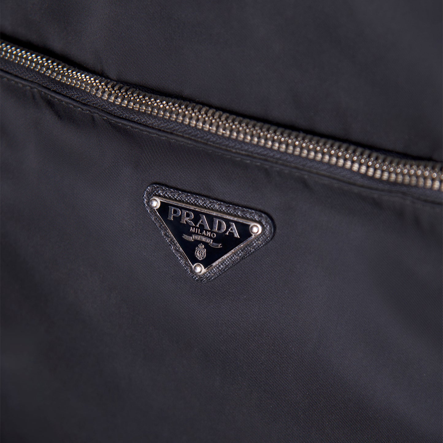 Prada Tessuto Nylon Plaque Logo Travel Case