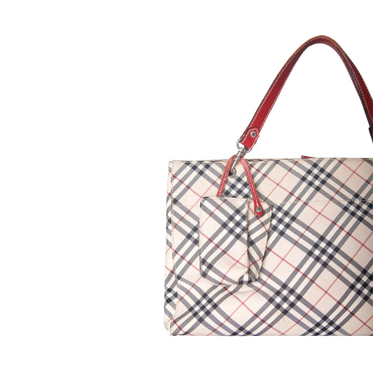 Burberry Nova Check Square Tote Bag