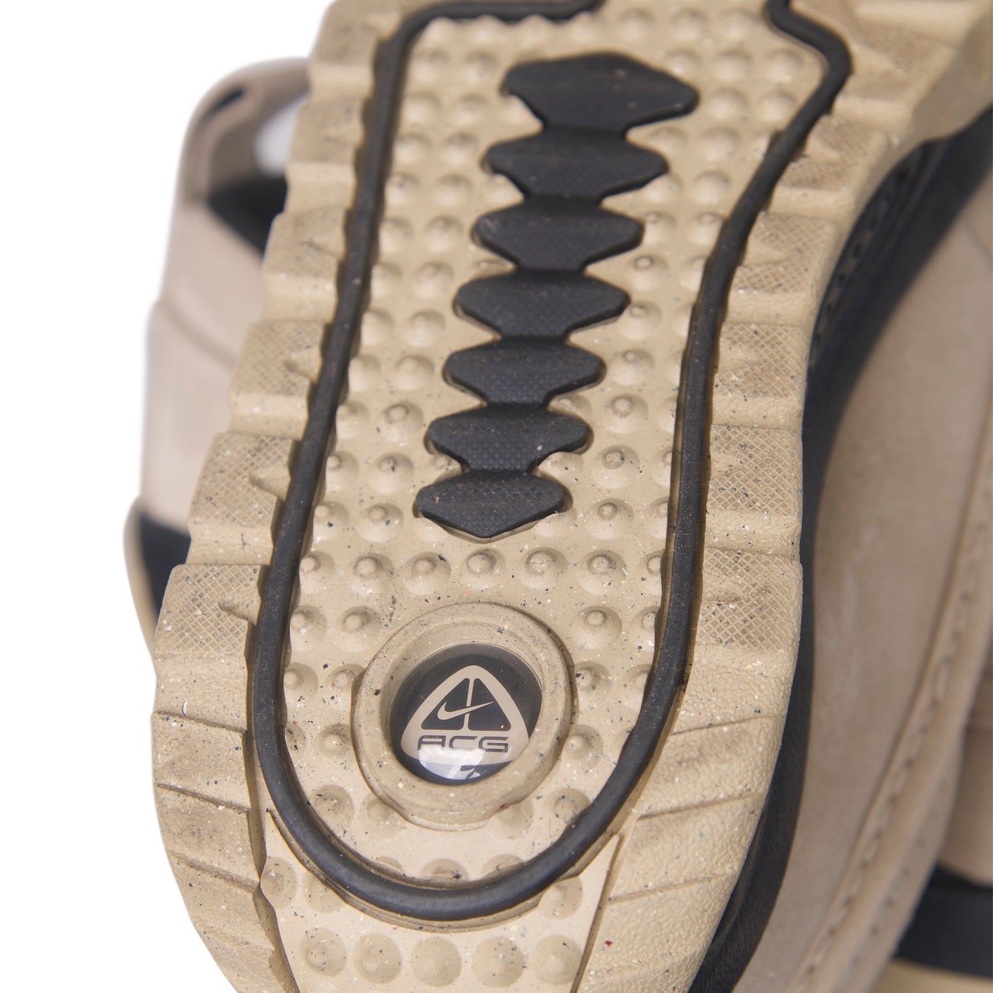 NIKE ACG Lazy Khaki Suede Platformed Sneakers