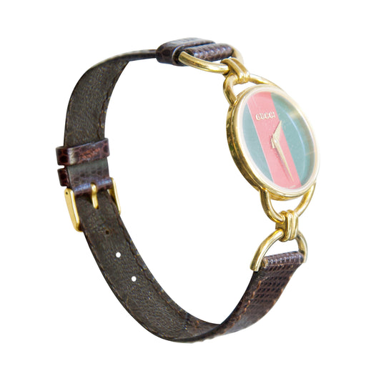 Gucci Ladies Gold Stripe 6000.2.L Watch