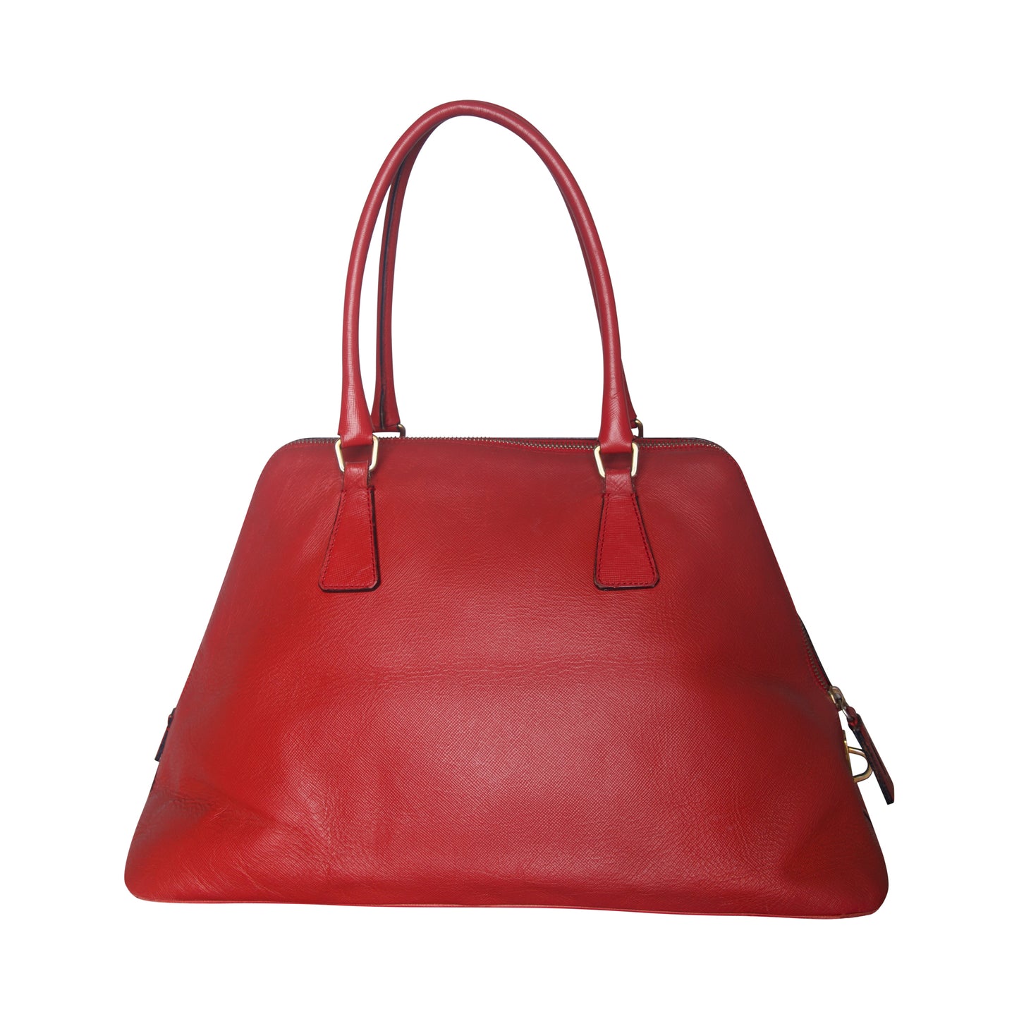 Prada Red Leather Promenade Saffiano Handbag