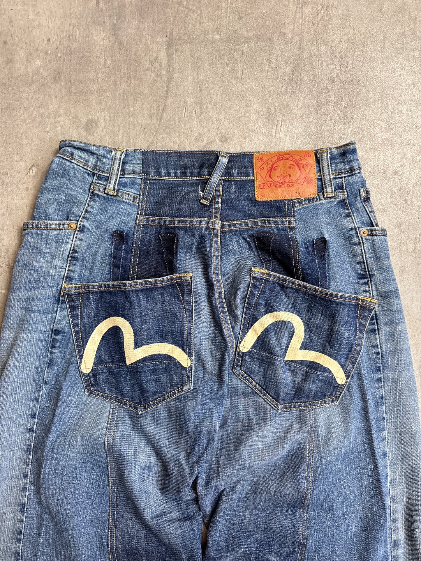 VT Rework: Evisu Reworked Washed Denim Jeans