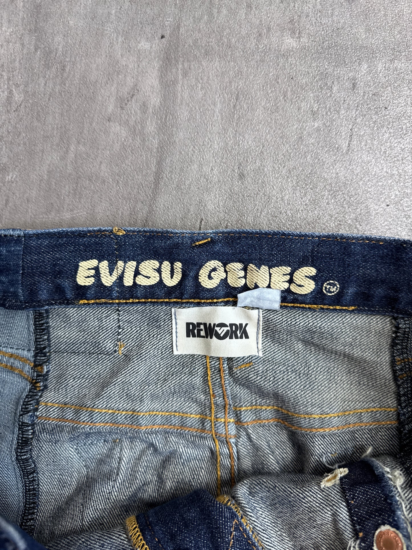 VT Rework: Evisu Reworked Washed Denim Jeans