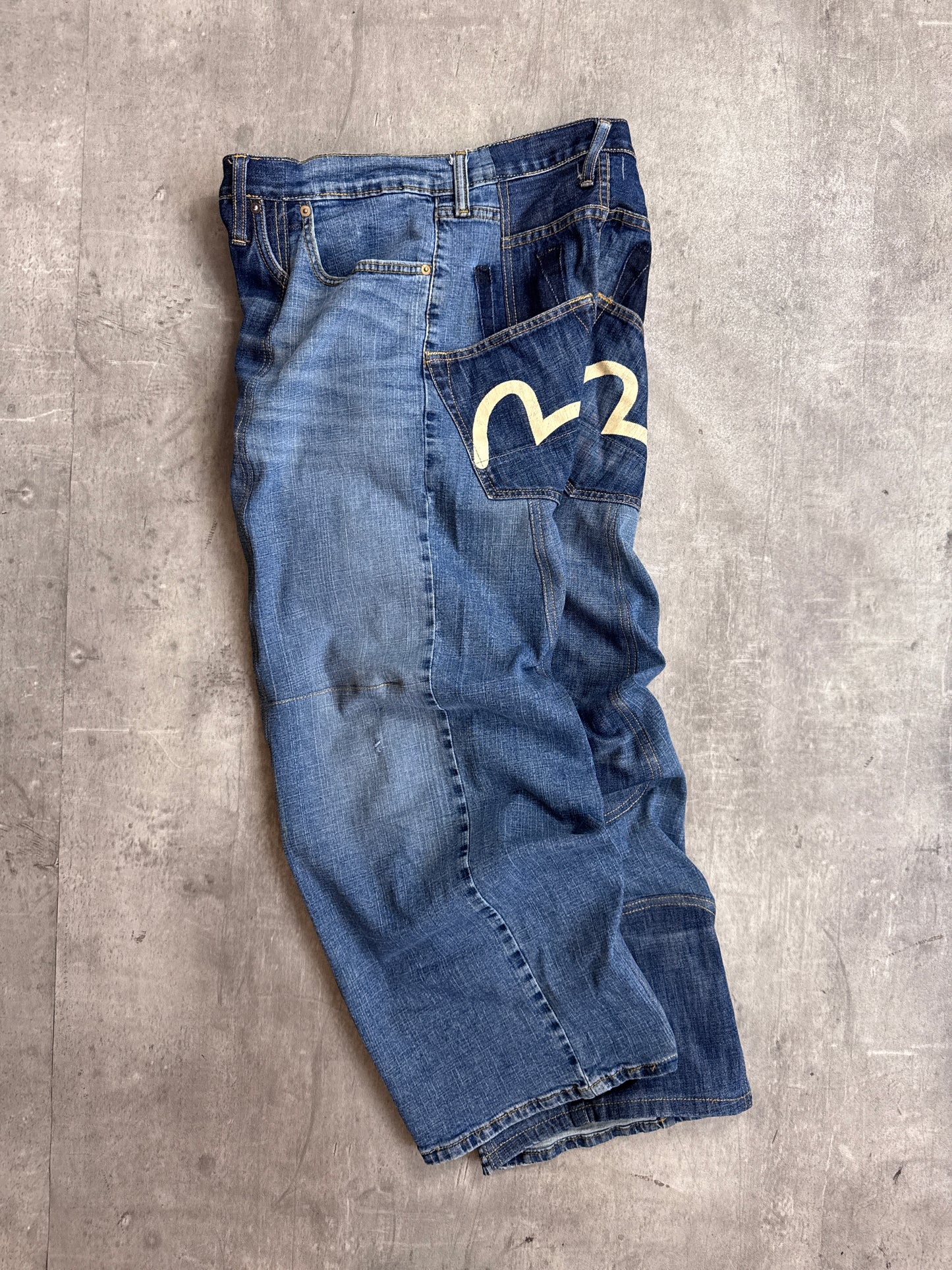 VT Rework: Evisu Reworked Washed Denim Jeans