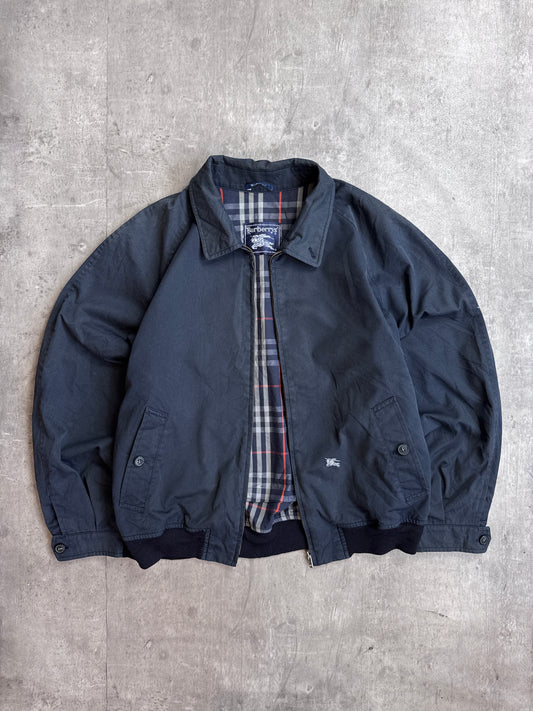 Burberry Lightweight Navy Nova Check Lined Cotton Jacket