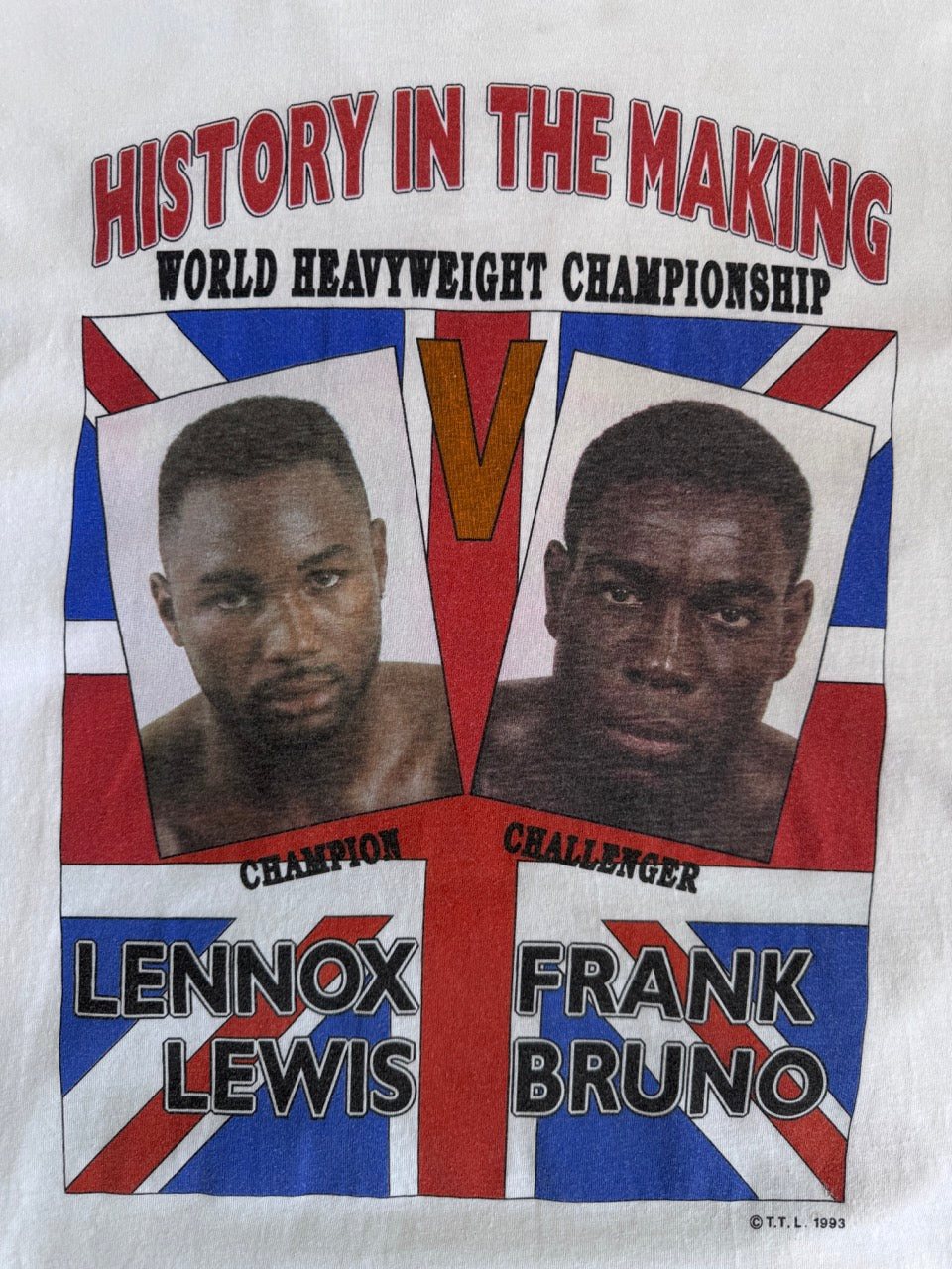 1993 Lennox World Heavyweight Championship Single Stitch Graphic Tee