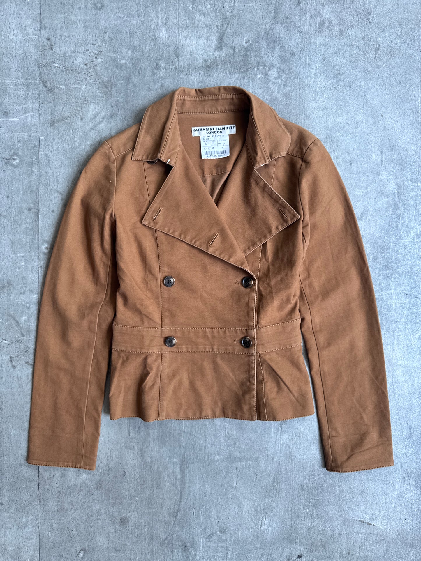 Katharine Hamnett Double Breasted Cropped Jacket