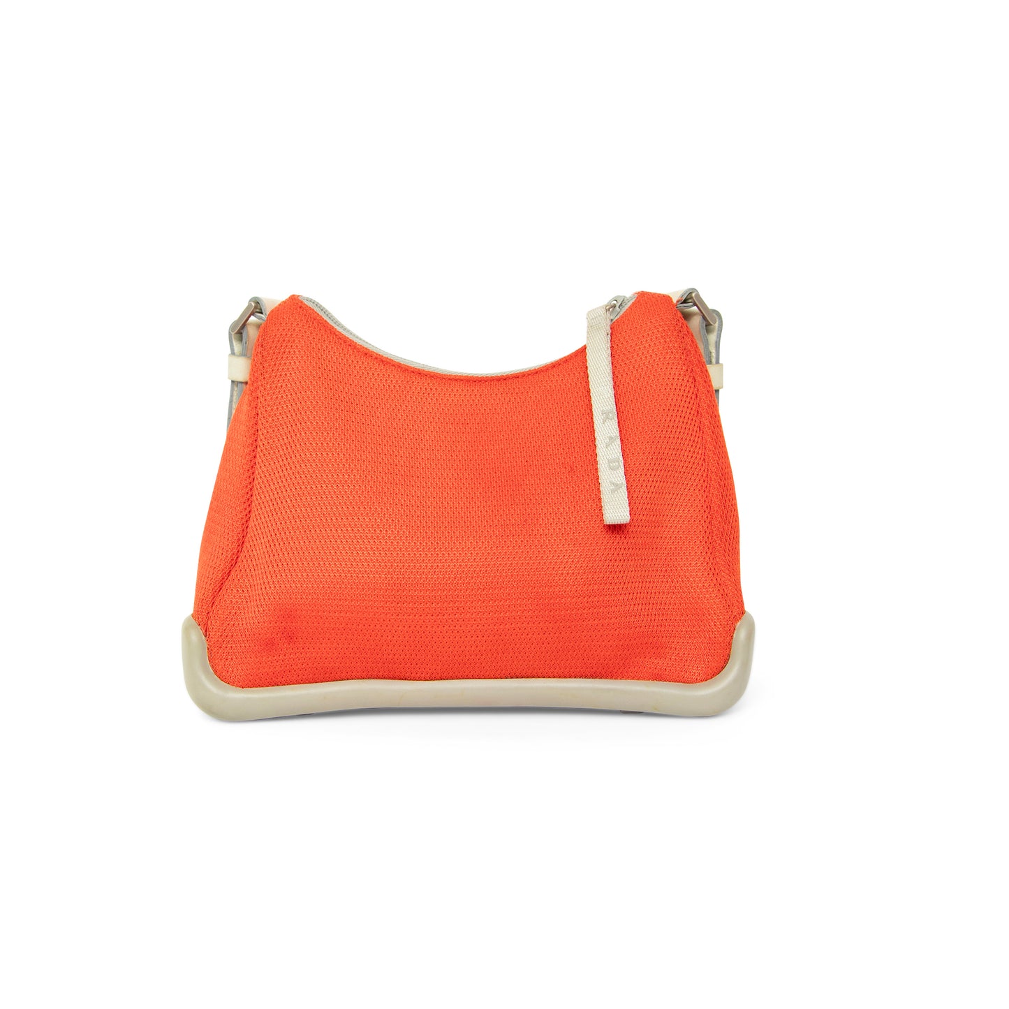 Prada Sports Red Mesh Nylon Shoulder Bag