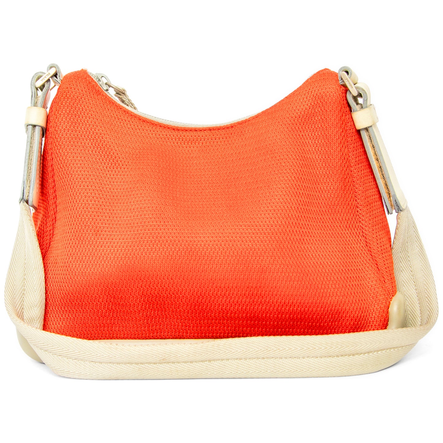 Prada Sports Red Mesh Nylon Shoulder Bag