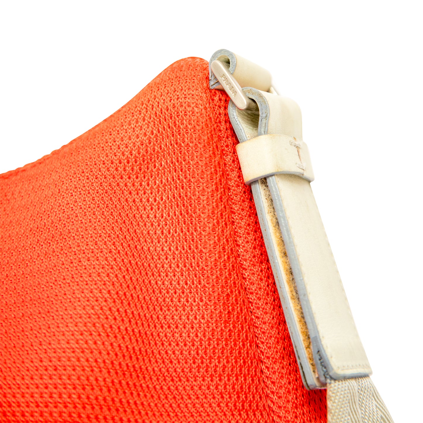 Prada Sports Red Mesh Nylon Shoulder Bag