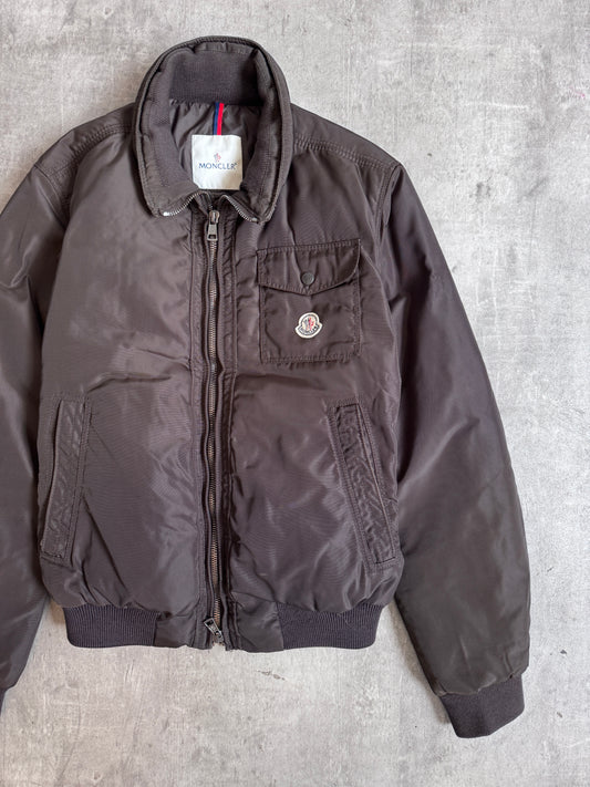 2006 Moncler Brown Nylon Bomber Jacket