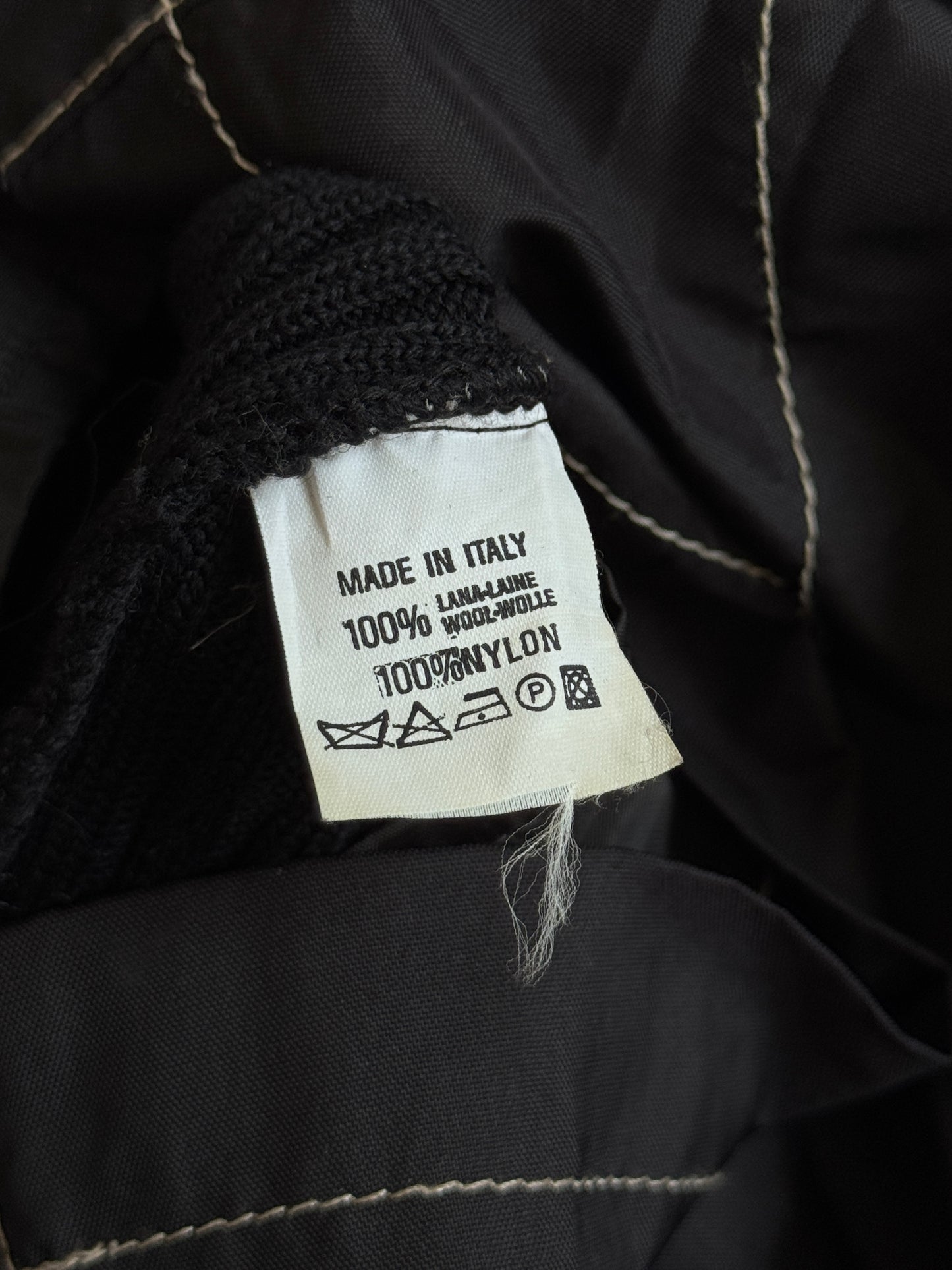 Moschino Peace&Love Zip Nylon Detailed Rib Knit Mini Dress