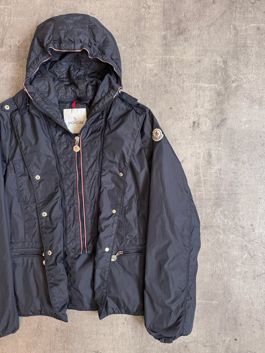 Moncler Navy Nylon Pladic Guibotto Model Tech Jacket