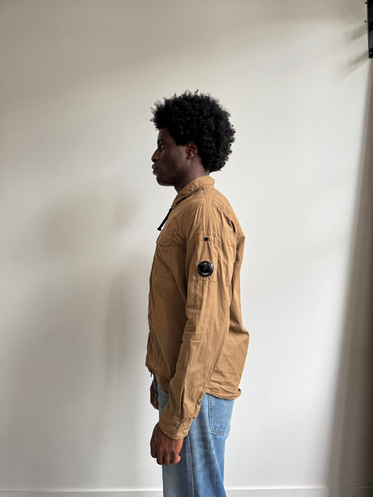 S/S 2022 C.P. Company Brown Chrome-R Lightweight Overshirt