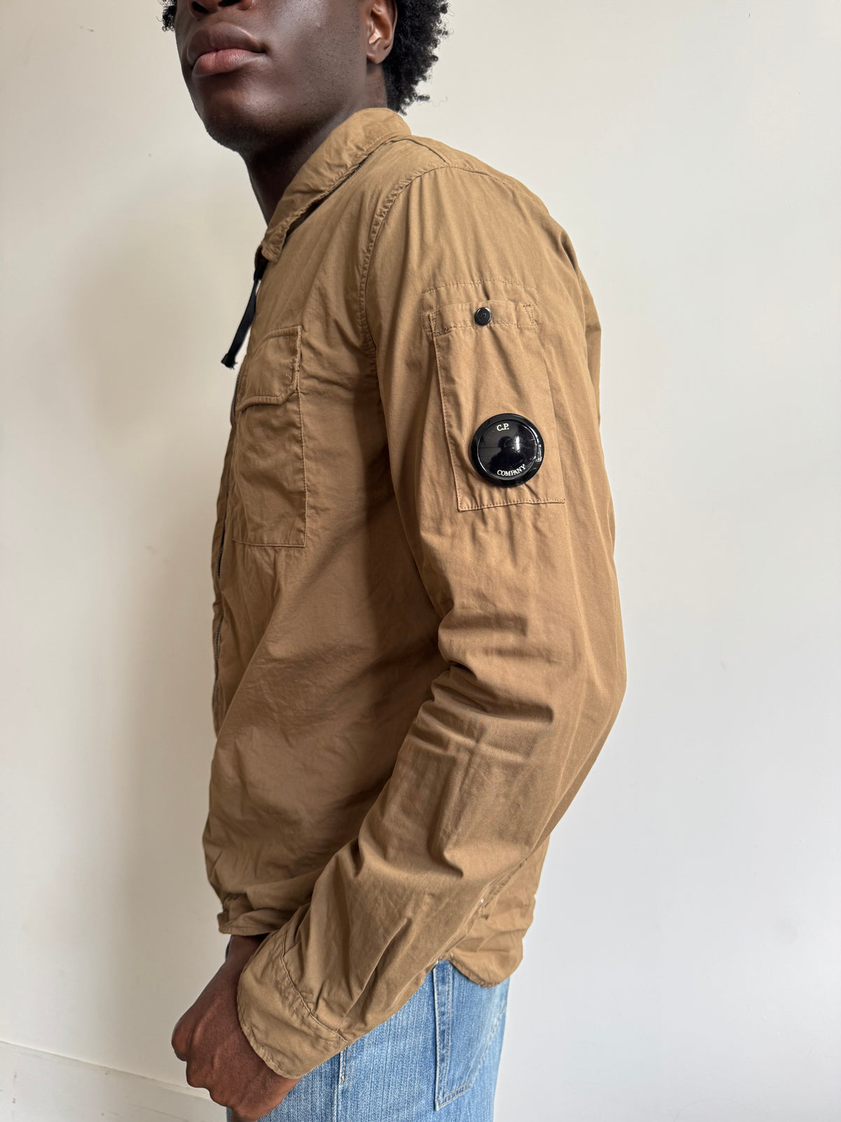 S/S 2022 C.P. Company Brown Chrome-R Lightweight Overshirt