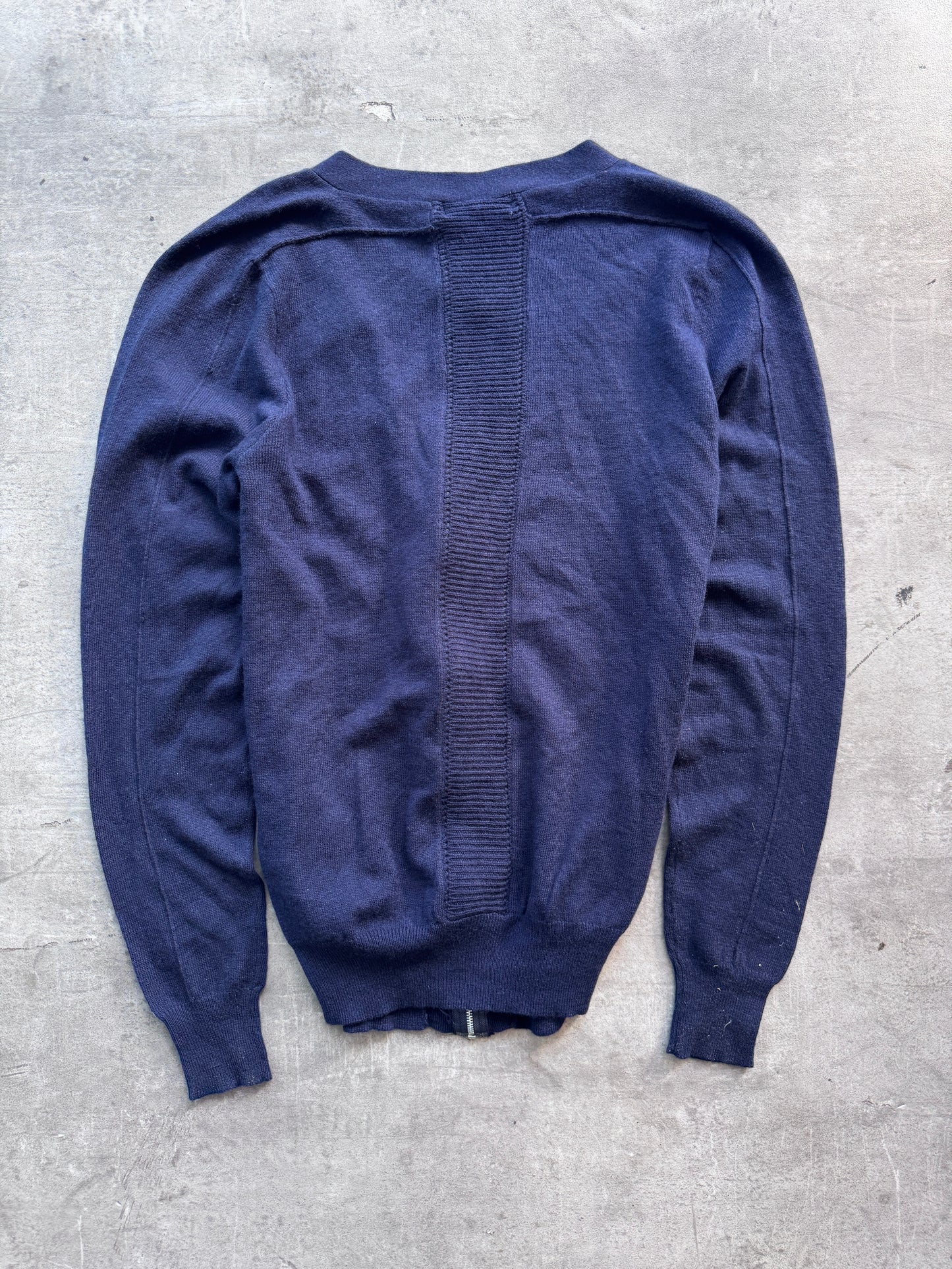 2009 Comme Des Garcons Structured Wool Zip Cardigan