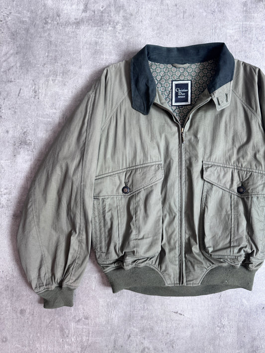 1980s Christian Dior Olive Padded Blouson