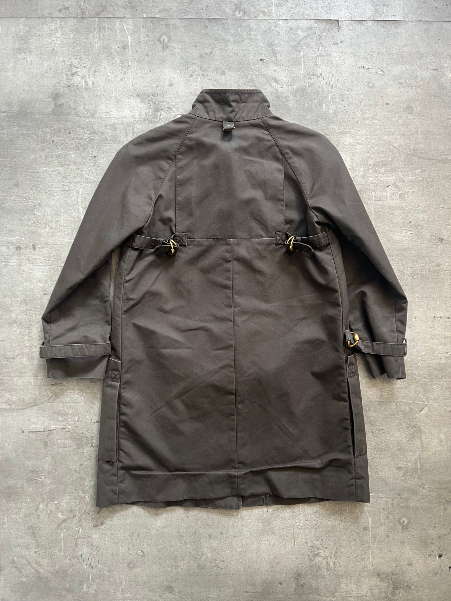 2008 Gucci Coated Gabardine Buckled Painters Jacket FA:276 (MT844)