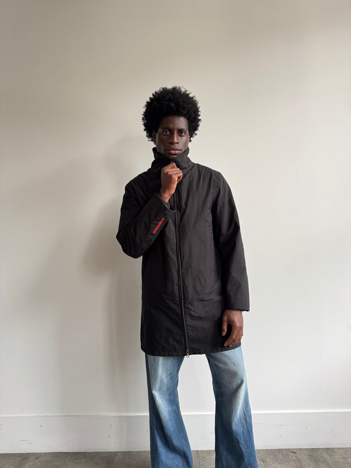 00's Prada Sport Black Goretex Parka Jacket