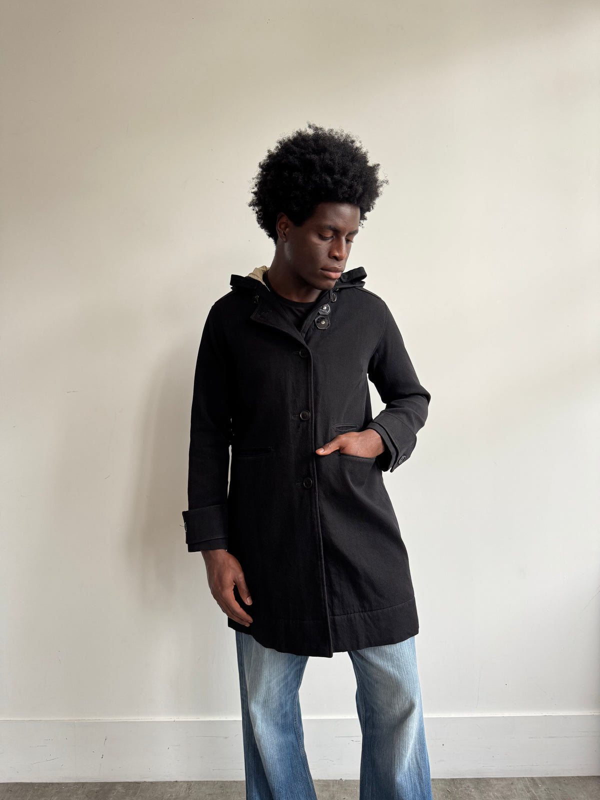 A/W 2004 Stone Island Polyurethane-Coated Hooded Parka