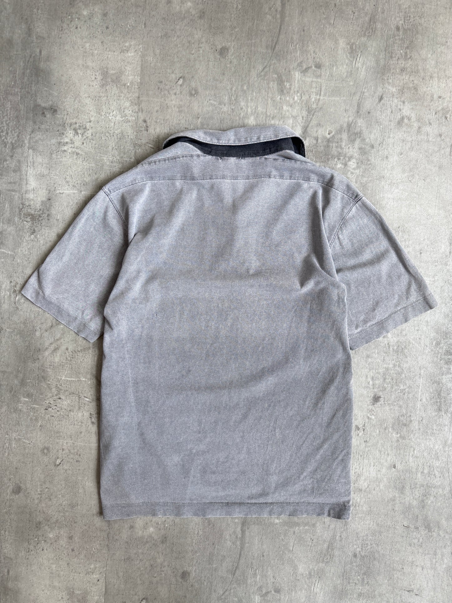SS2004 Washed Grey Stone Island Logo Polo Shirt