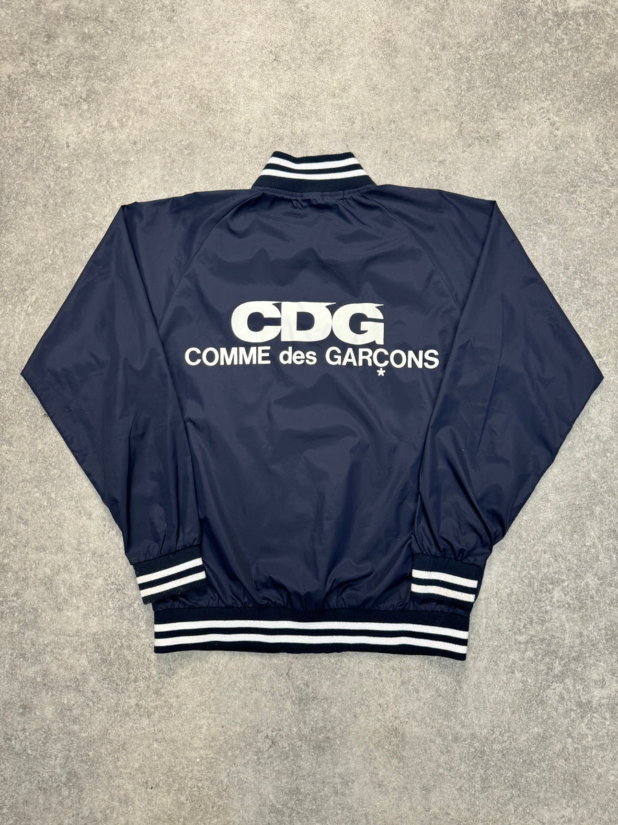 Cdg varsity jacket 2024 navy large