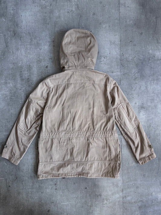 Cabane De Zucca Beige Hooded Parka