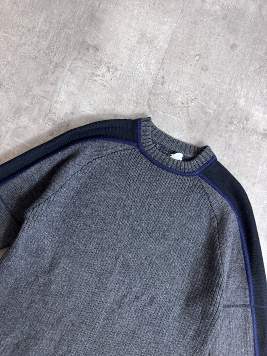 Comme des Garçons Tri-Tone Dark Grey Sweater