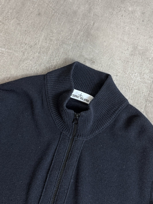 A/W 2015 Stone Island Black Zip Up Sweater