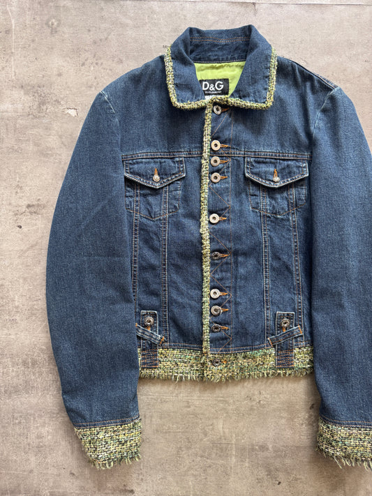 Dolce and Gabbana Trim Detail Denim Jacket